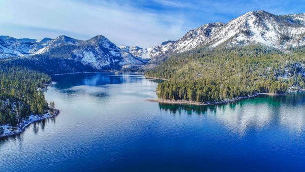Lake Tahoe’s Emerald Bay. The Forest Service said it will work to reduce the risk of the pesticide getting into the area’s many bodies of water. Photograph: Brandon Berry/UC Davis TERC