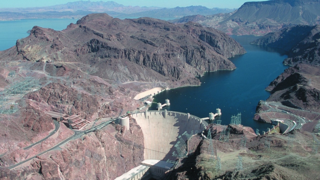 Hoover Dam from air, Clark County, NV Wiki Media Commoms
